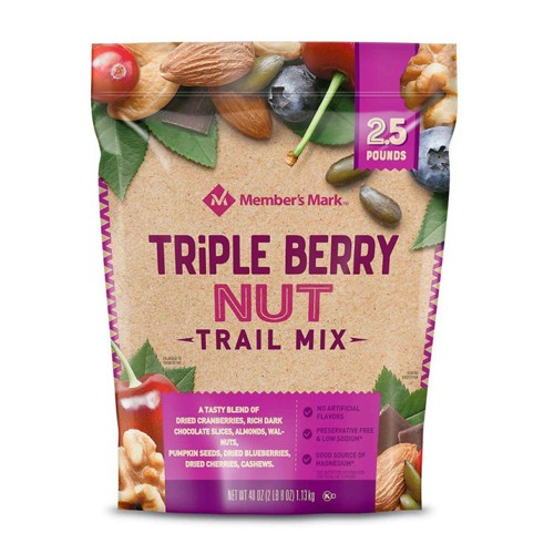 Hạt hỗn hợp Triple Berry Nut Trail Mix (1.13kg)
